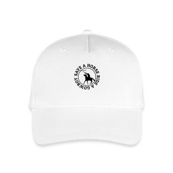 Save a horse ride a cowboy - Organic Kids’ Baseball Cap - white - Front