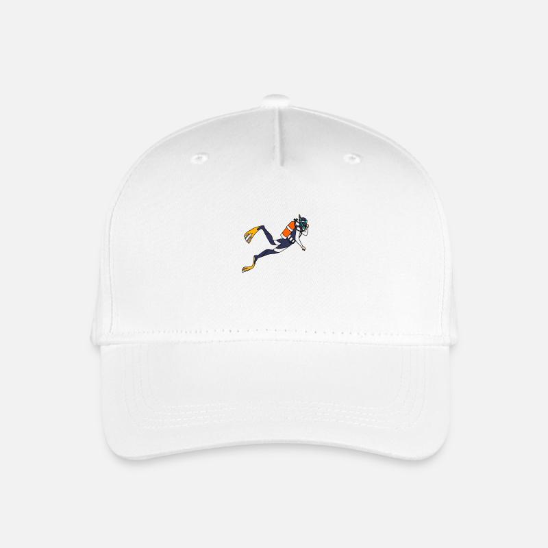 Taucher - Kinder Bio Basecap - Weiß