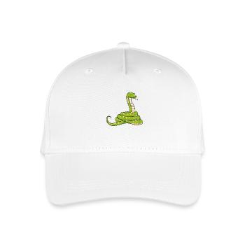 Schlange - Kinder Bio Basecap - Weiß - Vorne