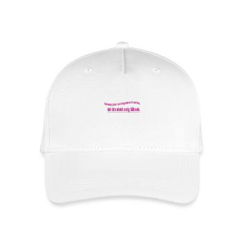 Nett Nicht ewig Hübsch - Kinder Bio Basecap - Weiß - Vorne