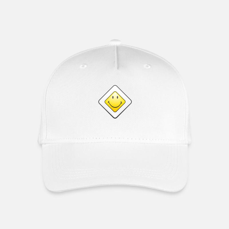 Smiley Main Street - Kinder Bio Basecap - Weiß