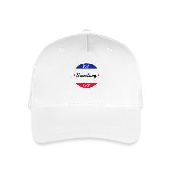 Sekretärin / Sekretariat / Assistenten / Manager - Kinder Bio Basecap - Weiß - Vorne