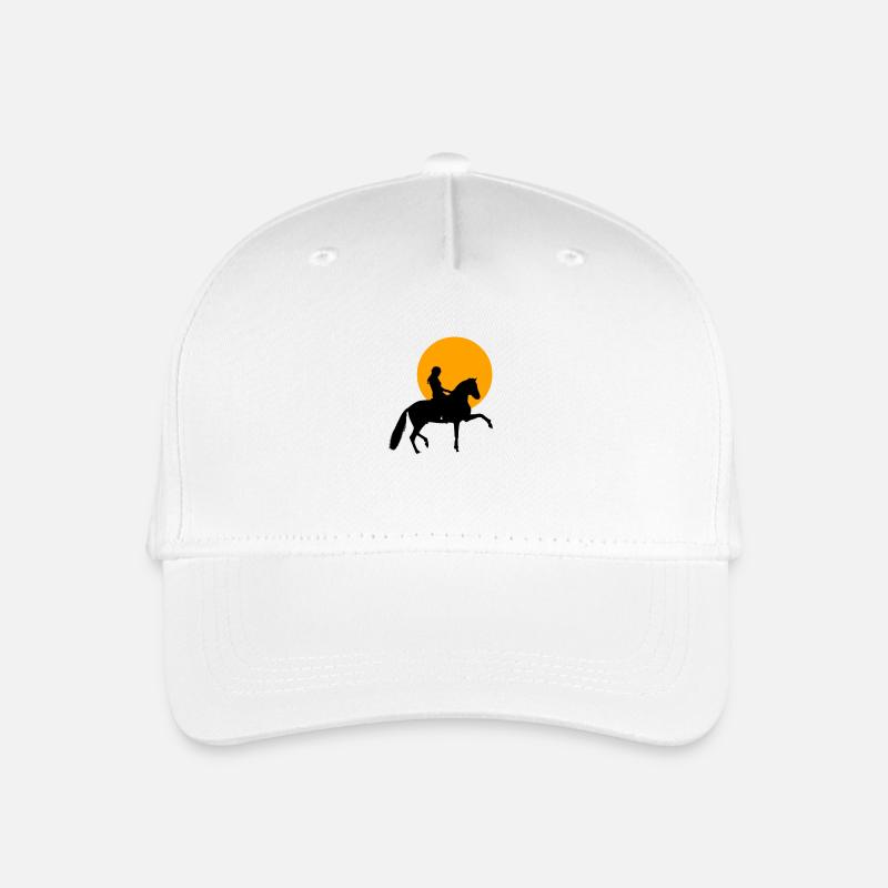 Pferd - Kinder Bio Basecap - Weiß