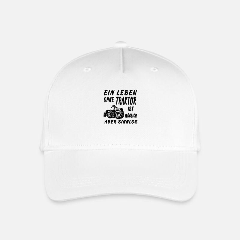 Traktor - Kinder Bio Basecap - Weiß