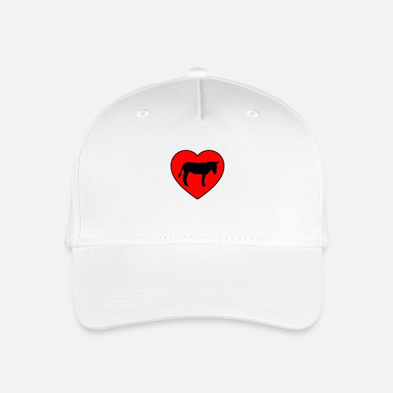 Esel - Kinder Bio Basecap - Weiß