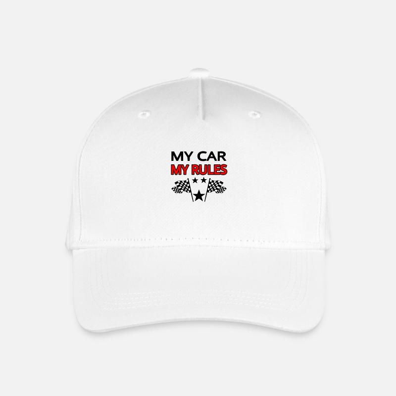 Auto - Kinder Bio Basecap - Weiß