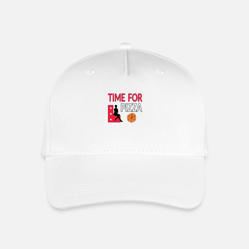 Pizza - Kinder Bio Basecap - Weiß