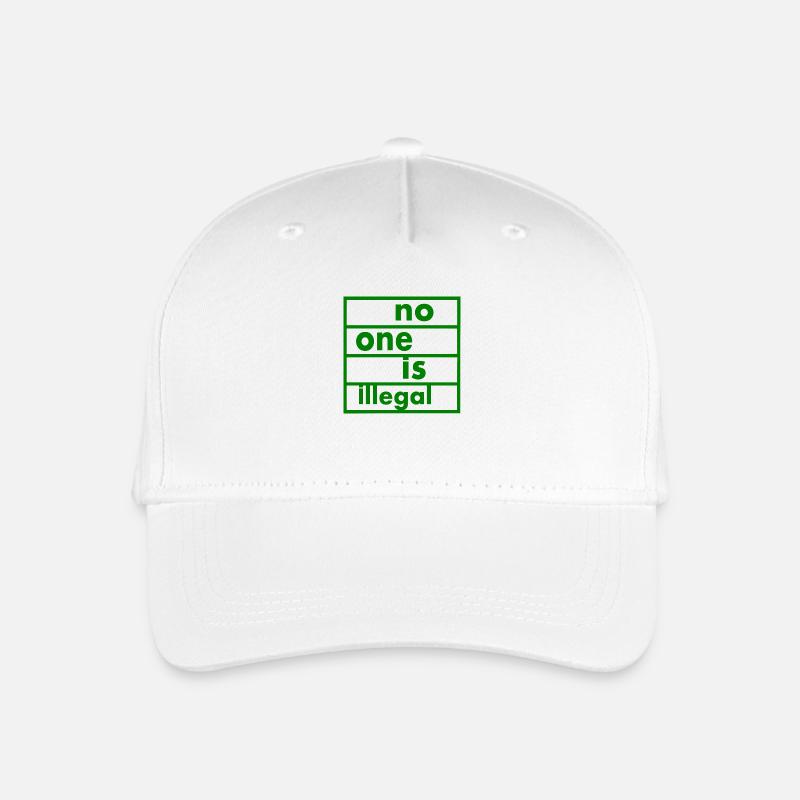 No one is illegal - Kinder Bio Basecap - Weiß