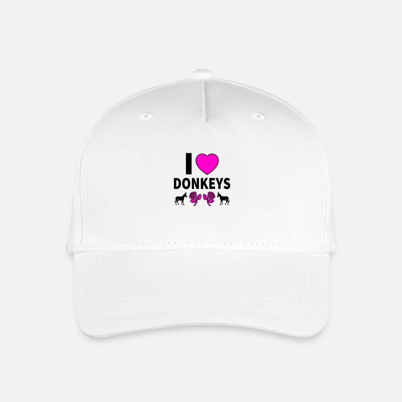 Esel - Kinder Bio Basecap - Weiß