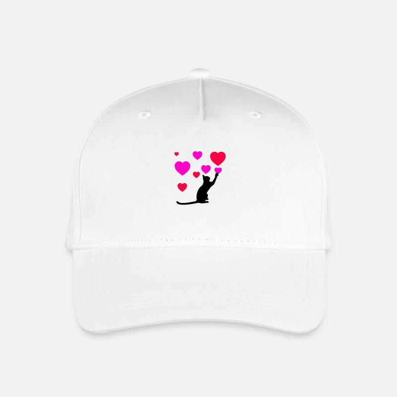 Chat - Casquette de baseball bio Enfant - blanc