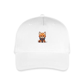 Fox - Kawaii Style - Organic Kids’ Baseball Cap - white - Front