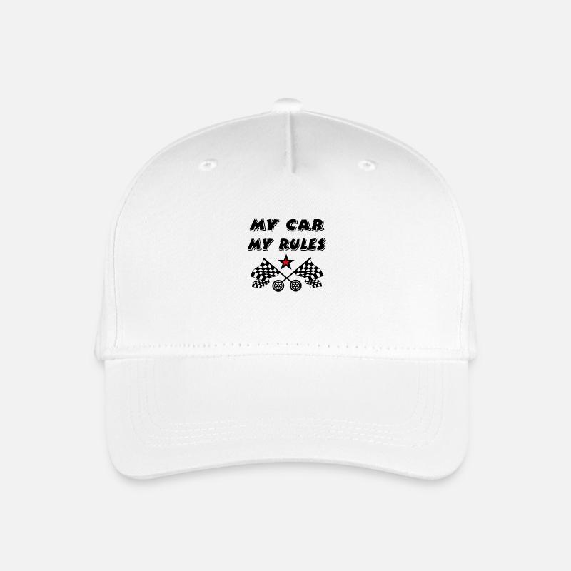 Auto - Kinder Bio Basecap - Weiß