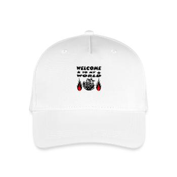 Feuerwehr - Kinder Bio Basecap - Weiß - Vorne
