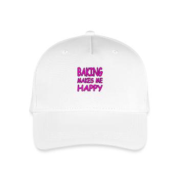 Bake - Organic Kids’ Baseball Cap - white - Front