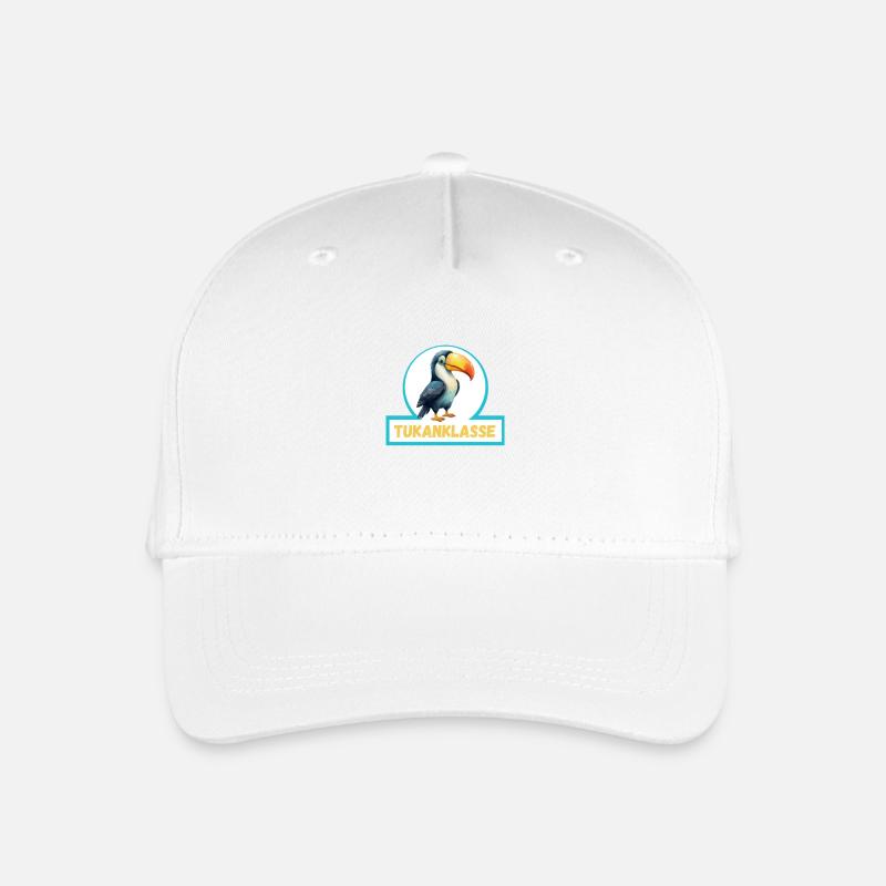 Tukanklasse Klassentier Tukan - Kinder Bio Basecap - Weiß