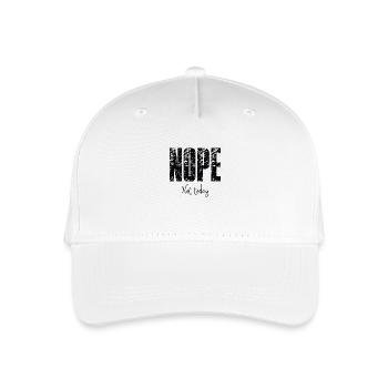 Nope Not today - Organic Kids’ Baseball Cap - white - Front