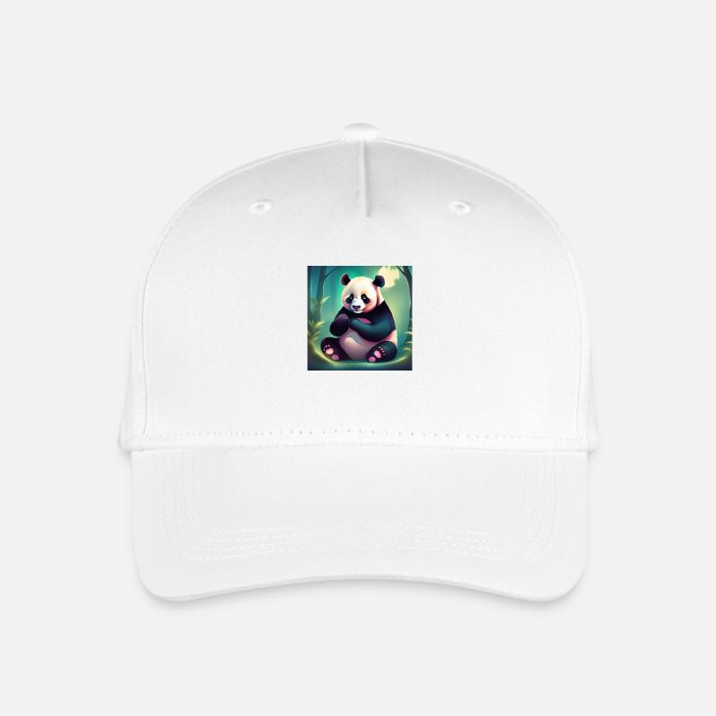 Pandabär - Kinder Bio Basecap - Weiß