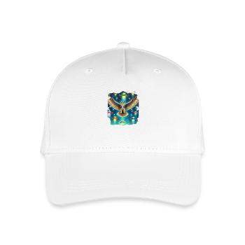 Mystical Owl UFO Encounter - Organic Kids’ Baseball Cap - white - Front