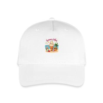 AMBIANCE ESTIVALE - Casquette de baseball bio Enfant - blanc - Devant