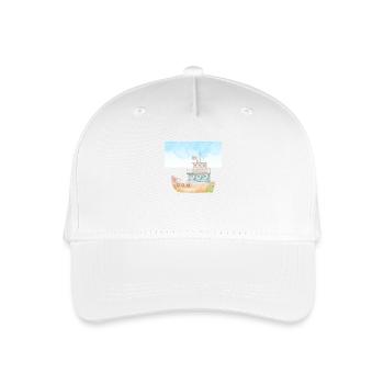 Tugboat Watercolour Illustration - Organic Kids’ Baseball Cap - white - Front