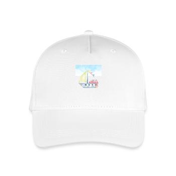 Watercolour Sailboat Illustration - Nautical Theme - Organic Kids’ Baseball Cap - white - Front