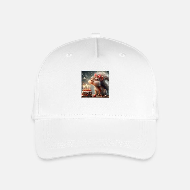 Eichhörnchen - Kinder Bio Basecap - Weiß