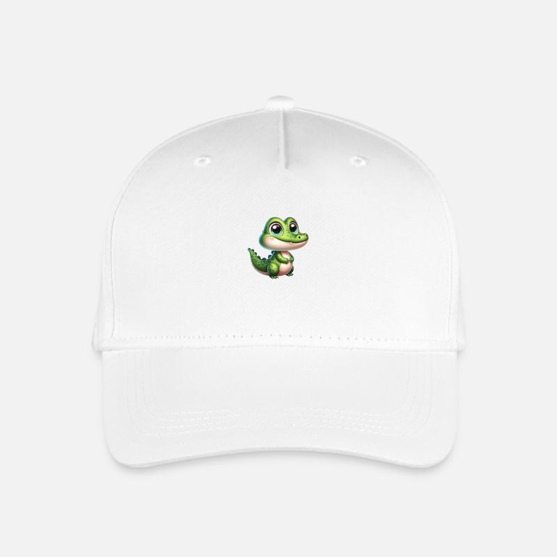 Crocodile - Kinder Bio Basecap - Weiß