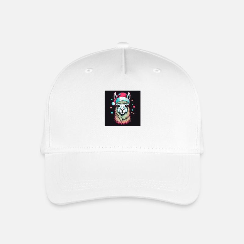 X-Mas Alpaca - Organic Kids’ Baseball Cap - white