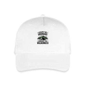Embrace the wilderness - Organic Kids’ Baseball Cap - white - Front