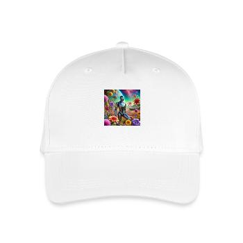 Roboter - Kinder Bio Basecap - Weiß - Vorne
