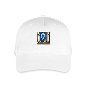 A blue flower in my head - Organic Kids’ Baseball Cap - white - Front
