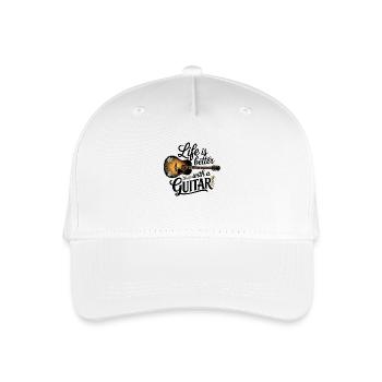 Life is Better with a Guitar – Acoustic Guitar - Organic Kids’ Baseball Cap - white - Front