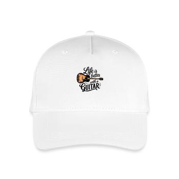 Life is Better with a Guitar – Acoustic Guitar - Organic Kids’ Baseball Cap - white - Front