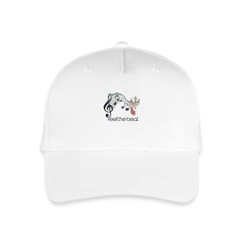 Feel the Beat – Abstract clef - Organic Kids’ Baseball Cap - white - Front