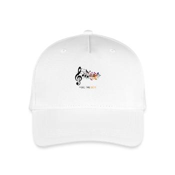 Feel the Beat – Abstract clef - Organic Kids’ Baseball Cap - white - Front