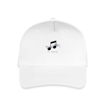 Feel the Beat – Abstract clef - Organic Kids’ Baseball Cap - white - Front