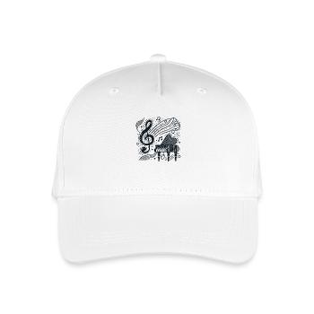 Illustration abstraite de piano et clé de musique - Casquette de baseball bio Enfant - blanc - Devant