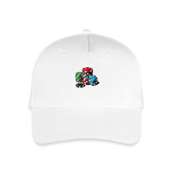 Poker - Kinder Bio Basecap - Weiß - Vorne