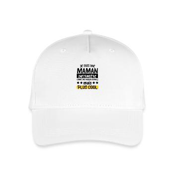 I'm a nurse mom - Organic Kids’ Baseball Cap - white - Front