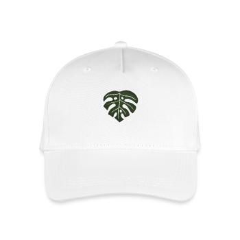 Feuille de monstera - Casquette de baseball bio Enfant - blanc - Devant