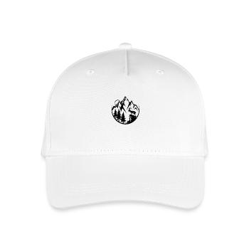 Alpen Berge Steinbock - Kinder Bio Basecap - Weiß - Vorne