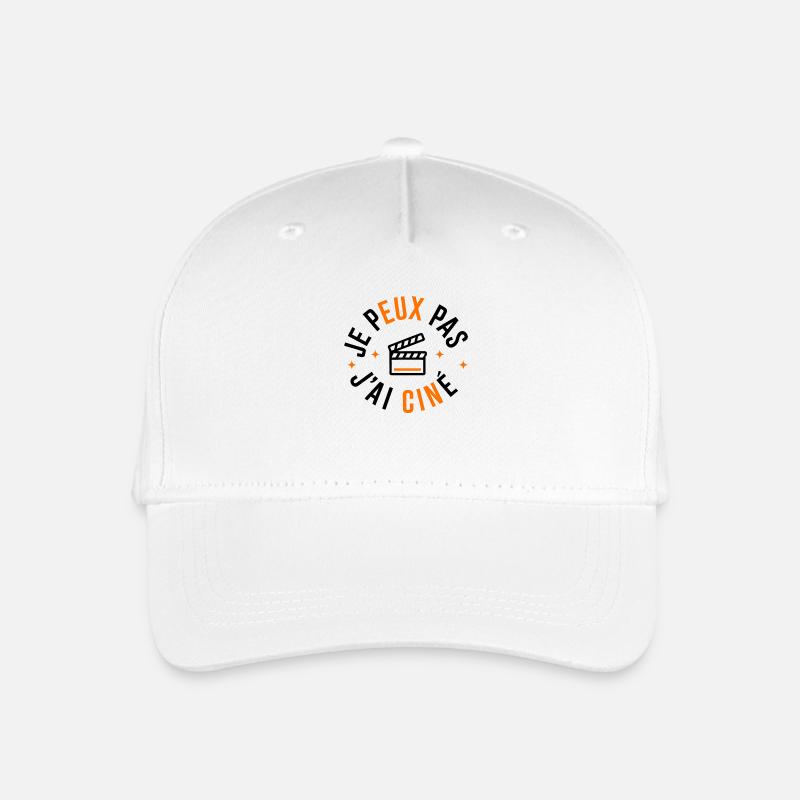Ich kann kein Kino haben - Kinder Bio Basecap - Weiß