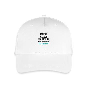 Maître nageur sauveteur Cadeau drôle humour métier - Casquette de baseball bio Enfant - blanc - Devant