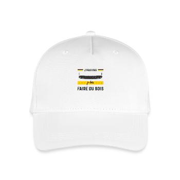 I can't I have to make wood, forest dad - Organic Kids’ Baseball Cap - white - Front
