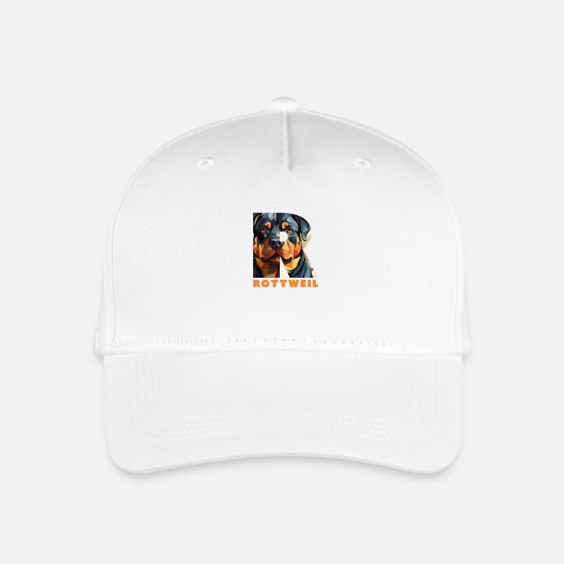 Rottweiler1 - Kinder Bio Basecap - Weiß