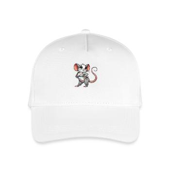 Souris de bain - Casquette de baseball bio Enfant - blanc - Devant