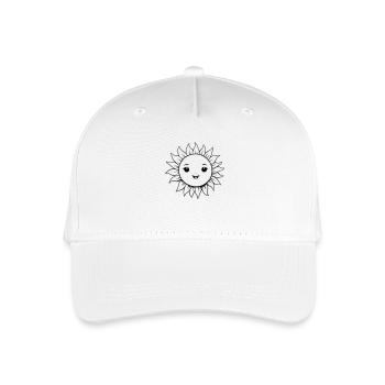 Soleil brillant comme illustration vectorielle - Casquette de baseball bio Enfant - blanc - Devant