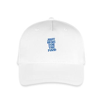 Foodlover Embroidered Saying - Organic Kids’ Baseball Cap - white - Front