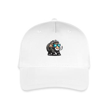 mammoth animal - Organic Kids’ Baseball Cap - white - Front