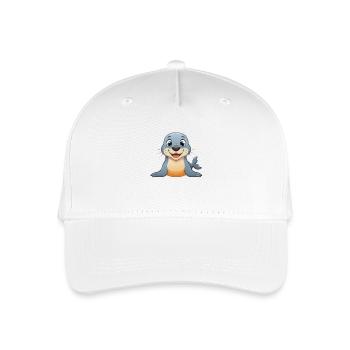Robbchen – So viel Freude! - Kinder Bio Basecap - Weiß - Vorne